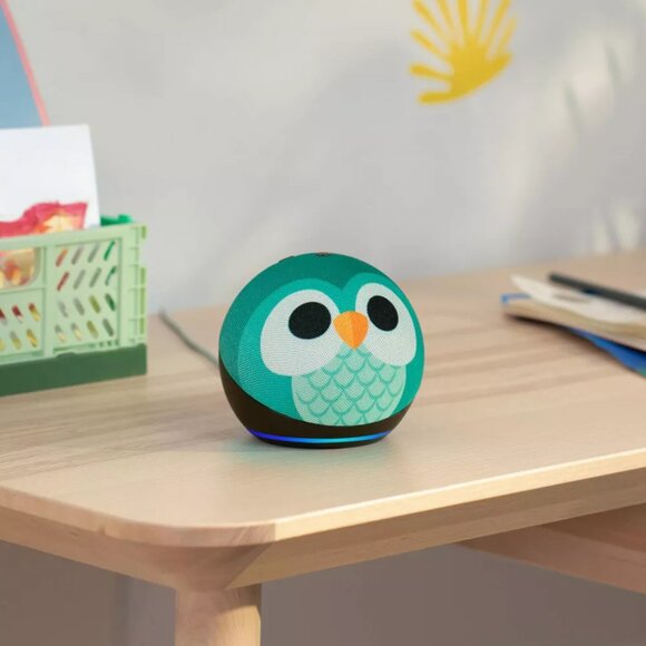 Amazon Kids Echo Dot (5th Gen 2022) Smart Speaker with Alexa - Owl - New in Box - Picture 4 of 9